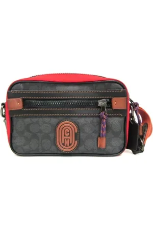 Coach Pre-owned, unisex, Zwart, ONE Size, Pre-owned Canvas shoulder-bags