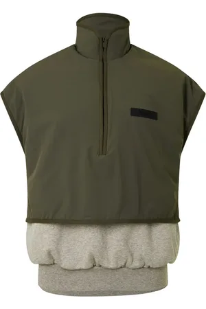 FEAR OF GOD Jassen, Heren, Veelkleurig, L, Nylon, Nylon Fleece Mockneck Vest