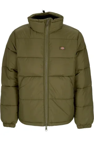 Dickies Jassen, Heren, Groen, M, Polyester, Militair Groene Donsjas