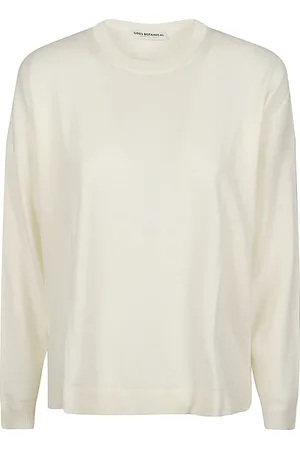GOES BOTANICAL Truien, Dames, Wit, L, Witte ronde hals top