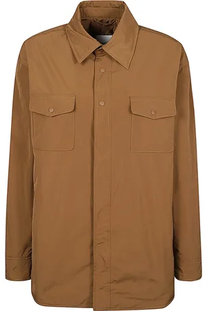Aspesi Jassen, Dames, Bruin, S, Polyester, Polyester Overhemd
