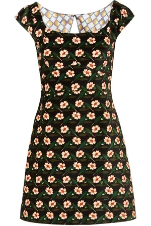 La DoubleJ Kleedjes, Dames, Zwart, S, Mini Arabesque Jurk