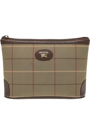 Burberry Pre-owned, Dames, Veelkleurig, ONE Size, Pre-owned Canvas clutches
