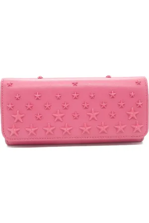 Jimmy Choo Pre-owned, Dames, Roze, ONE Size, Leer, Tweedehands leren portemonnees