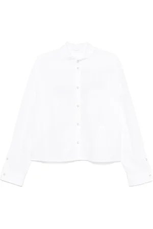 Helmut Lang Overhemden, Heren, Wit, L, Katoen, Witte Crop Apex Overshirt Soft