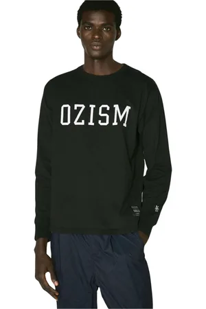 UNDERCOVER Tops, Heren, Zwart, M, Katoen, Geborduurd Katoenen Jersey Crewneck T-shirt