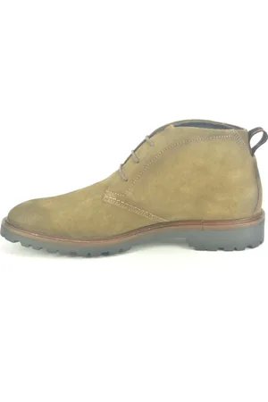 Berkelmans Schoenen, Heren, , 44 EU, Suède, Taupe Suède Enkellaarzen