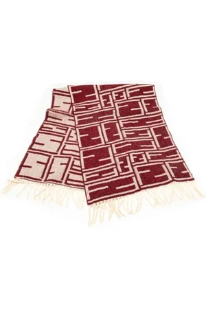 Fendi Pre-owned, Dames, Rood, ONE Size, Pre-owned Wool scarves