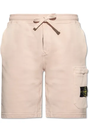 Stone Island Korte broeken, Heren, , S, Katoen, Logo Shorts
