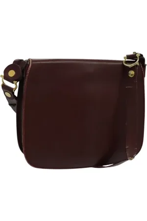 Cartier Pre-owned, Dames, Rood, ONE Size, Leer, Tweedehands leren schoudertassen