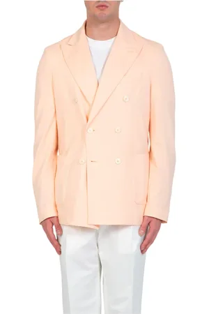 Circolo Jassen, Heren, Roze, XL, Katoen, Pastel Double-Breast Blazer