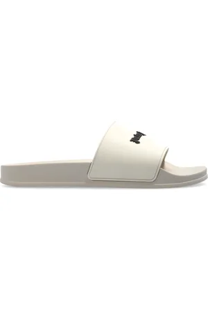 Palm Angels Schoenen, Heren, Grijs, 40 EU, Slippers met Logo