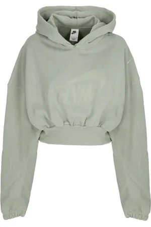 Nike Sweatshirts & Hoodies, Dames, Groen, M, Katoen, Jade Horizon Korte Hoodie
