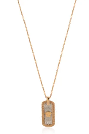 VERSACE Accessoires, Heren, Geel, ONE Size, Ketting met hanger
