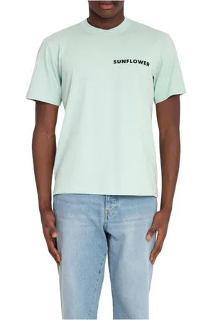 Sunflower Tops, Heren, Groen, S, Logo Tee in Master Stijl