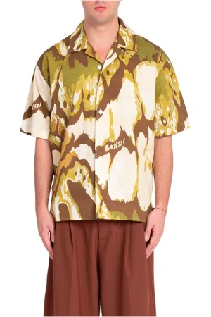 BONSAI Overhemden, Heren, Veelkleurig, L, Oversize Jungle Bowling Shirt Collectie Kleur