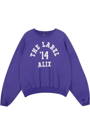 Alix the label Sweatshirts & Hoodies, Dames, Paars, M, Moderne Comfort Sweater