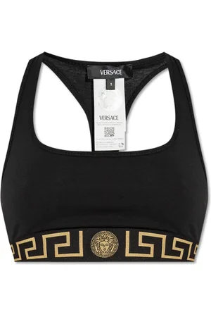 VERSACE Sport, Dames, Zwart, XL, Katoen, Katoenen BH