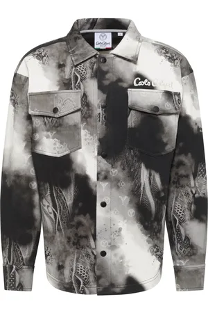 Carlo Colucci Jassen, Heren, Zwart, 5Xl, Sprayed Knit Distaso Shirt