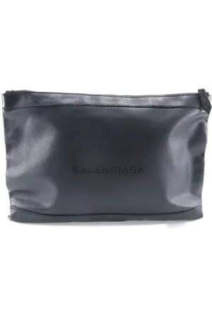 Balenciaga Pre-owned, Dames, Zwart, ONE Size, Leer, Pre-owned Leather clutches