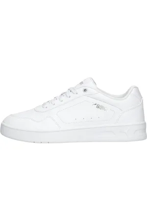PUMA Schoenen, Dames, Wit, 42 EU, Leer, Witte Court Classy Lage Sneakers
