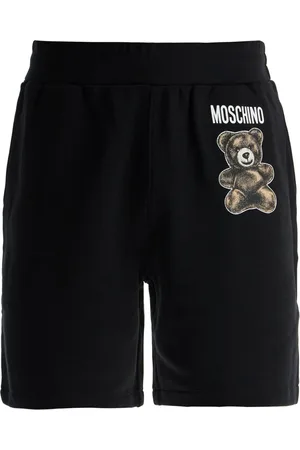 Moschino Korte broeken, Heren, Zwart, XL, Katoen, Sportieve Teddybeer Bermuda Shorts