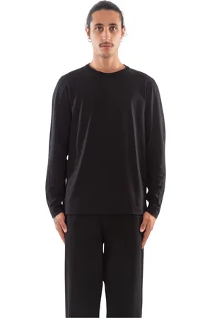 TRANSIT Tops, Heren, Zwart, L, Jersey Longsleeve T-shirt