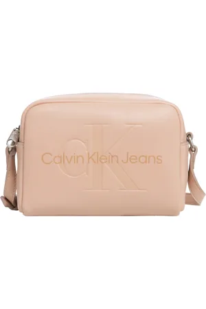 Calvin Klein Tassen, Dames, Roze, ONE Size, Stijlvolle Crossbody Tas met Verstelbare Band
