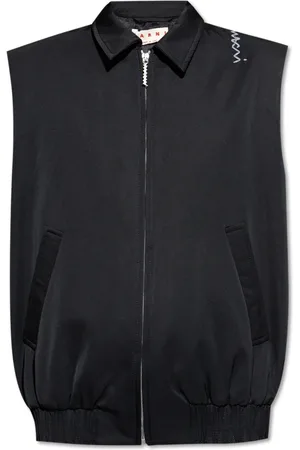 Marni Jassen, Dames, Zwart, XS, Katoen, Vest met Logo