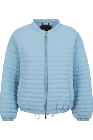 MOORER Jassen, Dames, Blauw, S, Polyester, Lichtblauwe donsjas voor de winter
