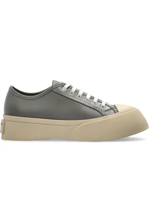 Marni Schoenen, Dames, Grijs, 37 EU, Leer, Platform Sneakers ‘Pablo’