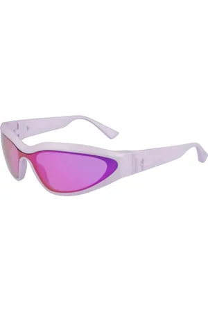 Karl Lagerfeld Accessoires, unisex, Paars, ONE Size, Paarse Gespoten Zonnebril
