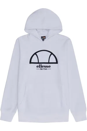 Ellesse Sweatshirts & Hoodies, Heren, Wit, S, Katoen, Moderne Functionele Sweatshirt Skiliano