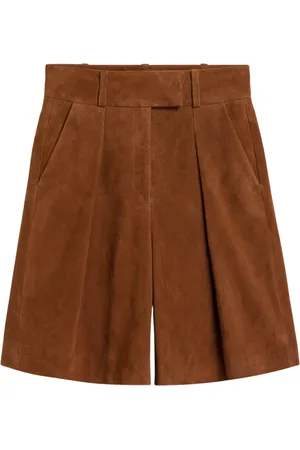 Ivy & Oak Korte broeken, Dames, Bruin, 3Xl, Leer, LEA Broek