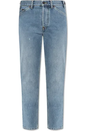Moschino Jeans, Dames, Blauw, XS, Katoen, Jeans met logo