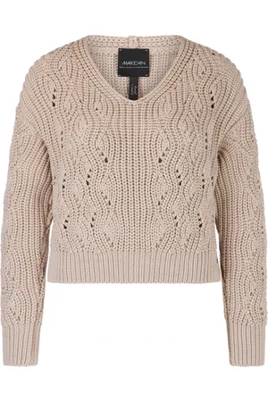 Marc Cain Truien, Dames, , L, Grob Gebreide Pullover met V-Hals