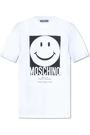Moschino Tops, Heren, Wit, L, Katoen, Smiley x