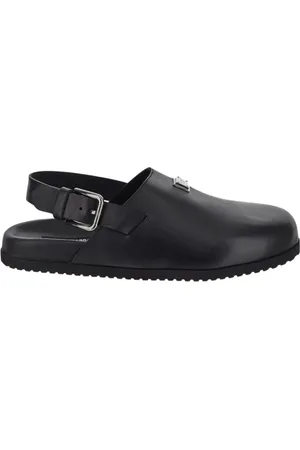 Dolce & Gabbana Schoenen, Heren, Zwart, 40 EU, Suède, Suède Muiltje Geborstelde Stijl