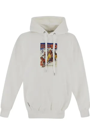 Family First Sweatshirts & Hoodies, Heren, Wit, L, Katoen, Gezellige Katoenen Sweatshirt voor vakanties