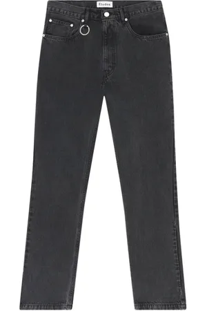 Etudes Jeans, Heren, Zwart, L, Katoen, Zwart Gewassen Slim-Fit Jeans
