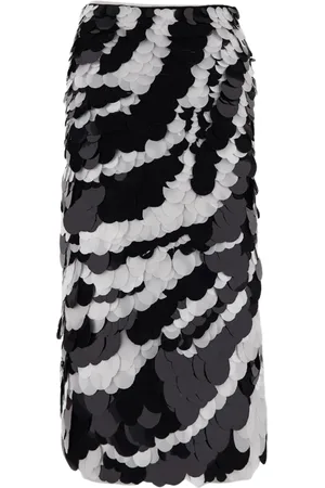 Des Phemmes Rokken, Dames, Veelkleurig, M, Nylon, Nylon Longuette Rok