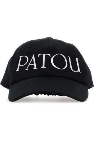 Patou Accessoires, Dames, Zwart, L, Katoen, Klassieke Zwarte Katoenen Baseballpet