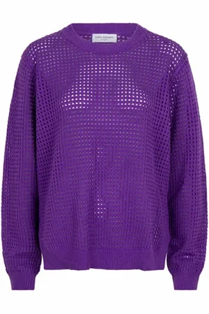 lofty manner Truien, Dames, Paars, L, Paarse Sia Sweater