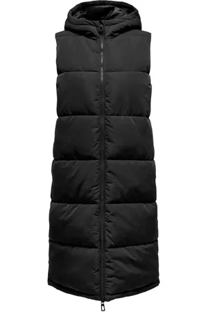 ONLY Jassen, Dames, Zwart, M, Mouwloos Puffer Vest