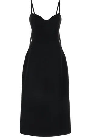 CO Kleedjes, Dames, Zwart, S, Wol, Bustier Cut Jurk
