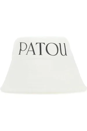 Patou Accessoires, Dames, Wit, L, Stijlvolle witte canvas hoed