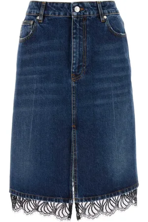 Stella McCartney Rokken, Dames, Blauw, S, Denim, Klassieke Denim Rok