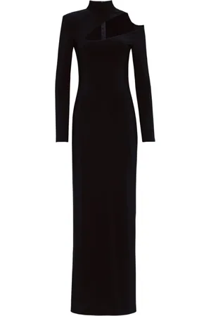 MVP Wardrobe Kleedjes, Dames, Zwart, S, Polyester, Prometea Lang Jurk