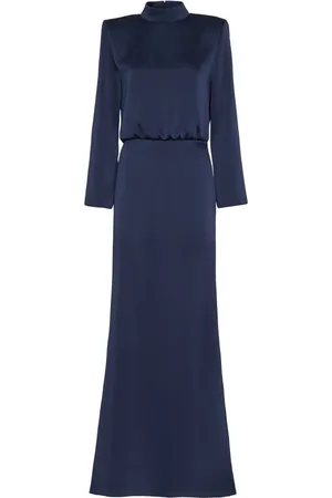 MVP Wardrobe Kleedjes, Dames, Blauw, M, Polyester, Sophie Lange Jurk