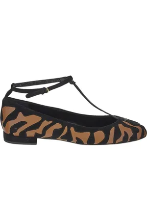 ULLA JOHNSON Schoenen, Dames, Bruin, 37 EU, Leer, Nappa Mary Jane Platte Schoen